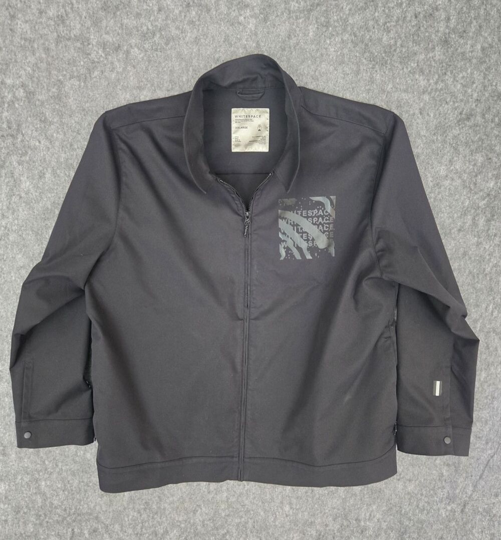 WhiteSpace Tech Harrington Jacket Men’s Sz XXL Black Performance Collection